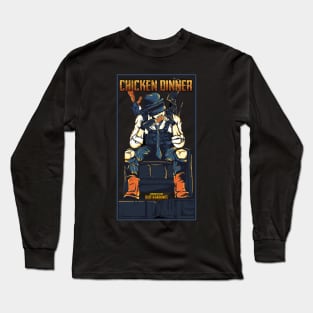 PUBG Mobile Chicken Dinner Long Sleeve T-Shirt